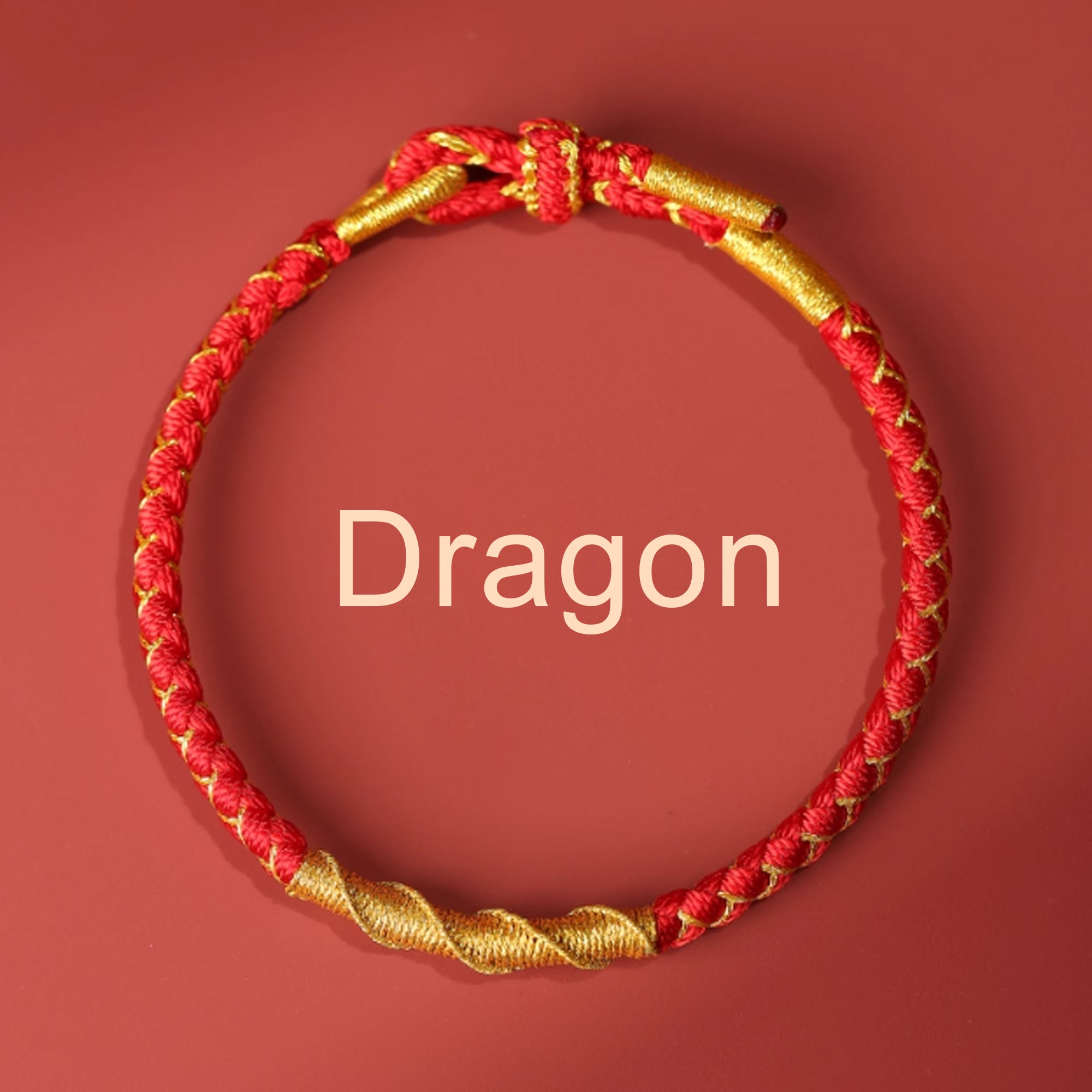 Zodiac Buddha Tai Sui Red String Bracelet Braided Bracelet Amulet