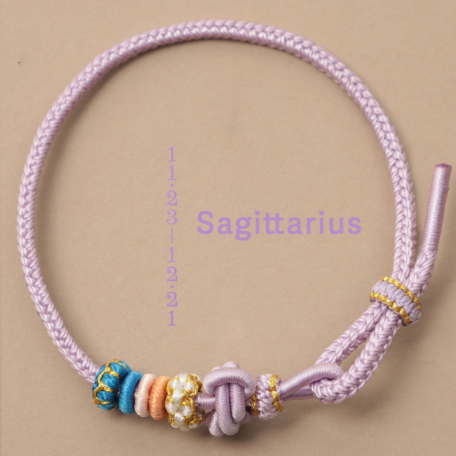 Letitdao Zodiac Braided Red String Bracelet With Knot Of Safety - Luck & Wealth & Love