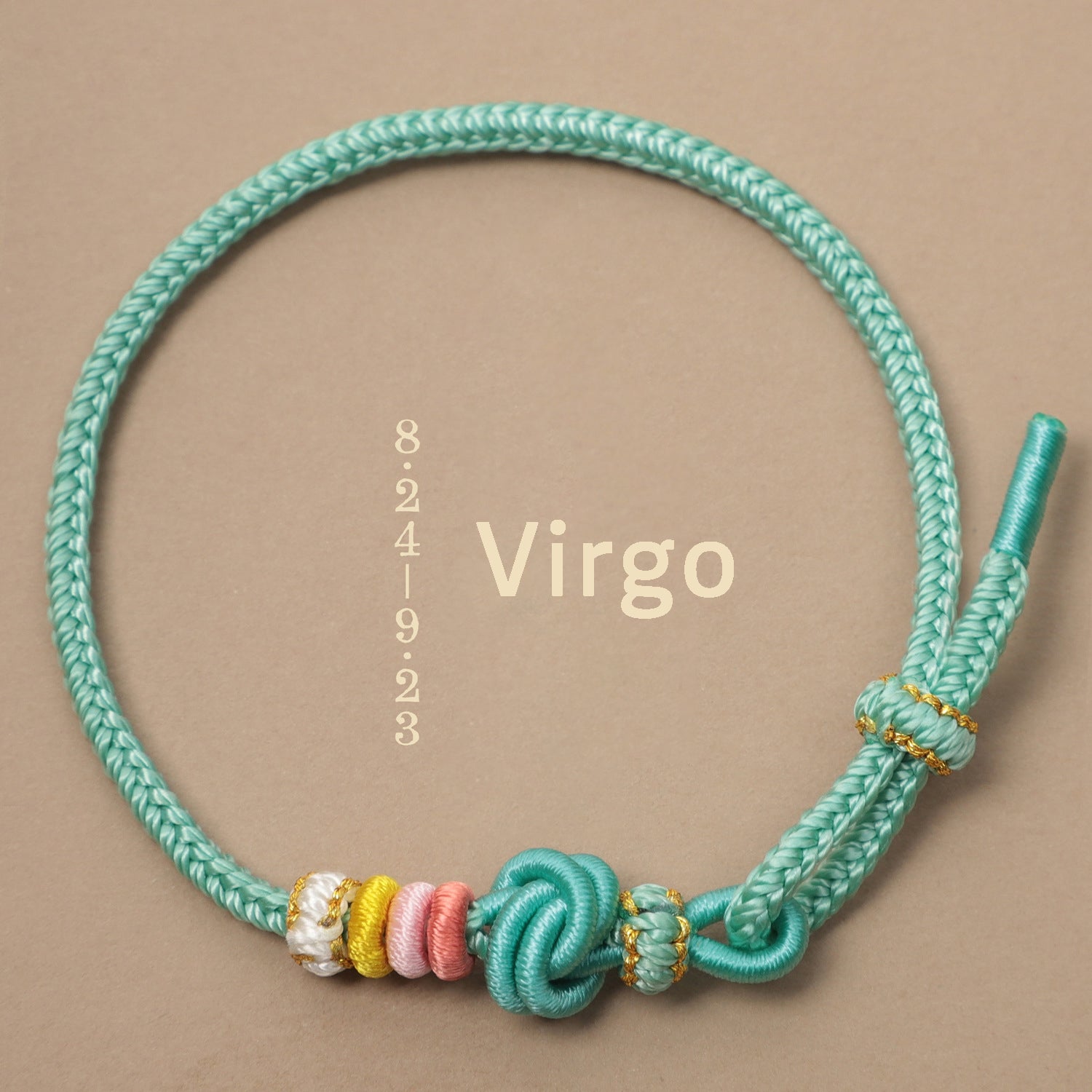 Letitdao Zodiac Braided Red String Bracelet With Knot Of Safety - Luck & Wealth & Love