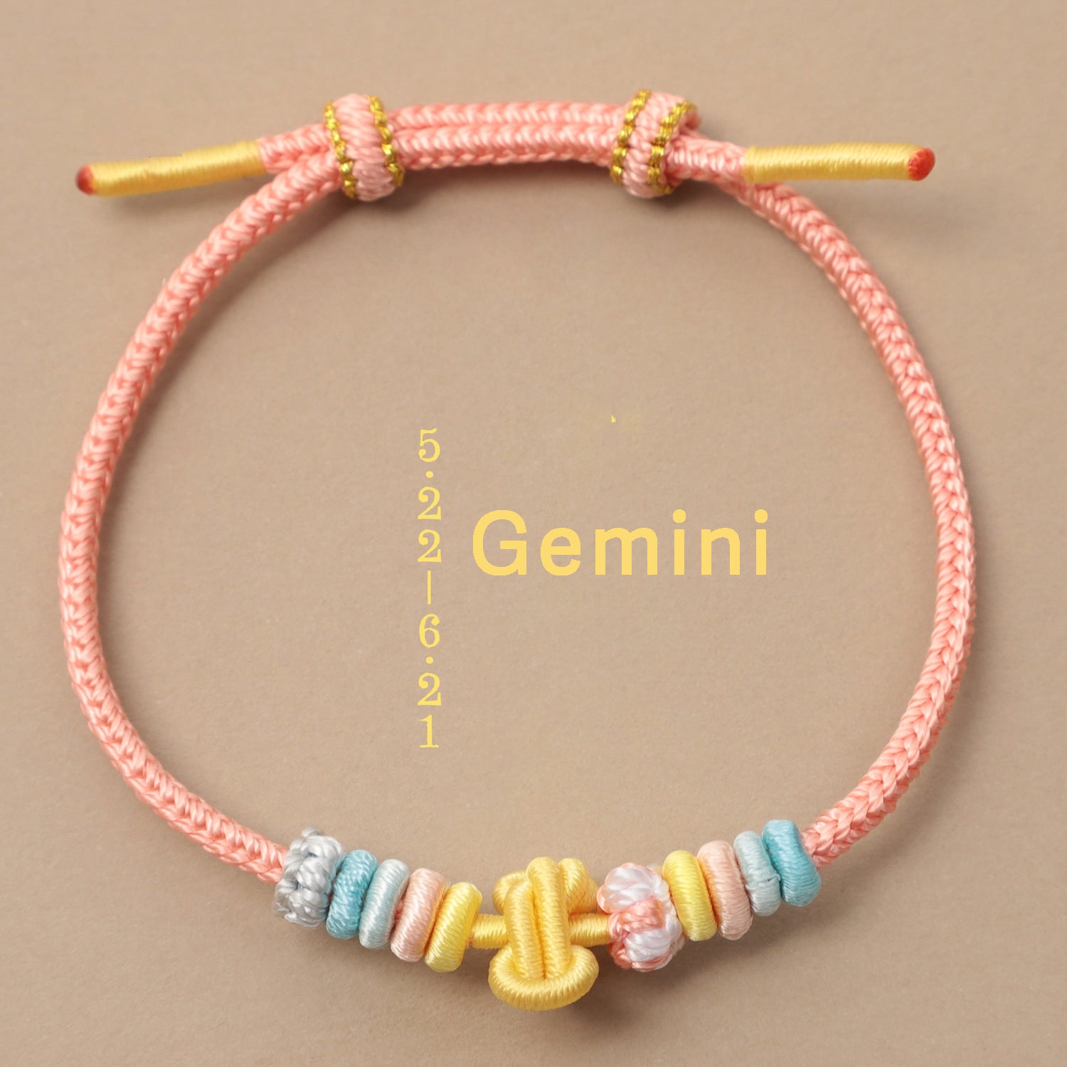 Letitdao Zodiac Braided Red String Bracelet With Knot Of Safety - Luck & Wealth & Love