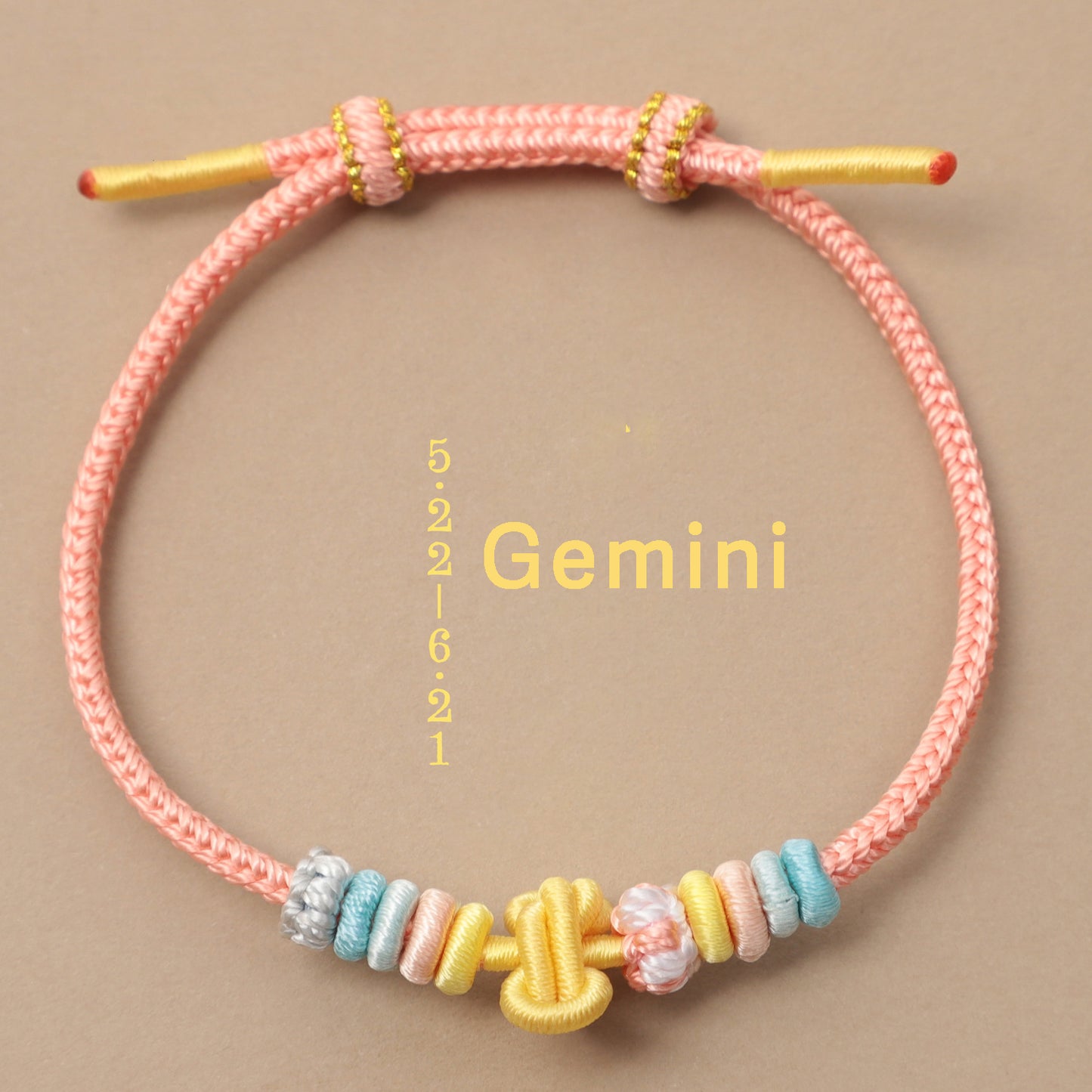 Letitdao Zodiac Braided Red String Bracelet With Knot Of Safety - Luck & Wealth & Love