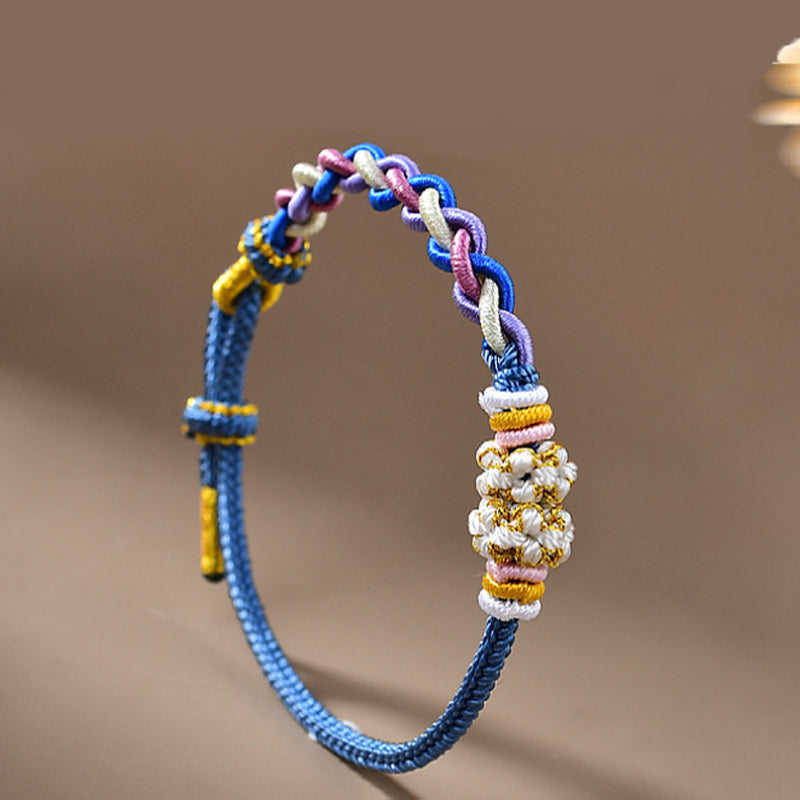 Letitdao 12 Zodiac Signs Handmade Macrame Red String Bracelet for Luck