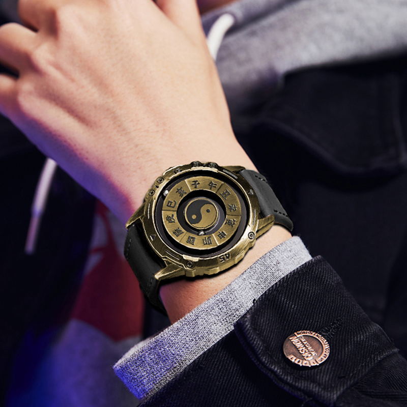 Magnetic Levitation Steel Ball Watch: Tai Chi & Solar Terms