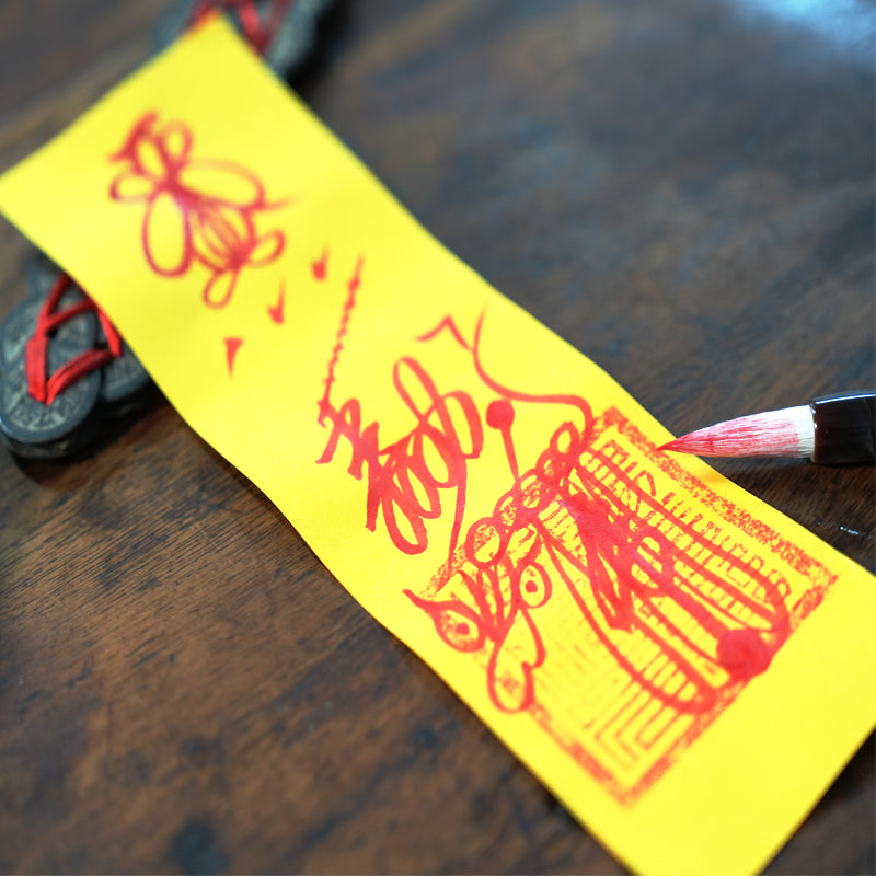 Wealth Hand-Painted Talisman|Empowered by the Five Gods of Fortune