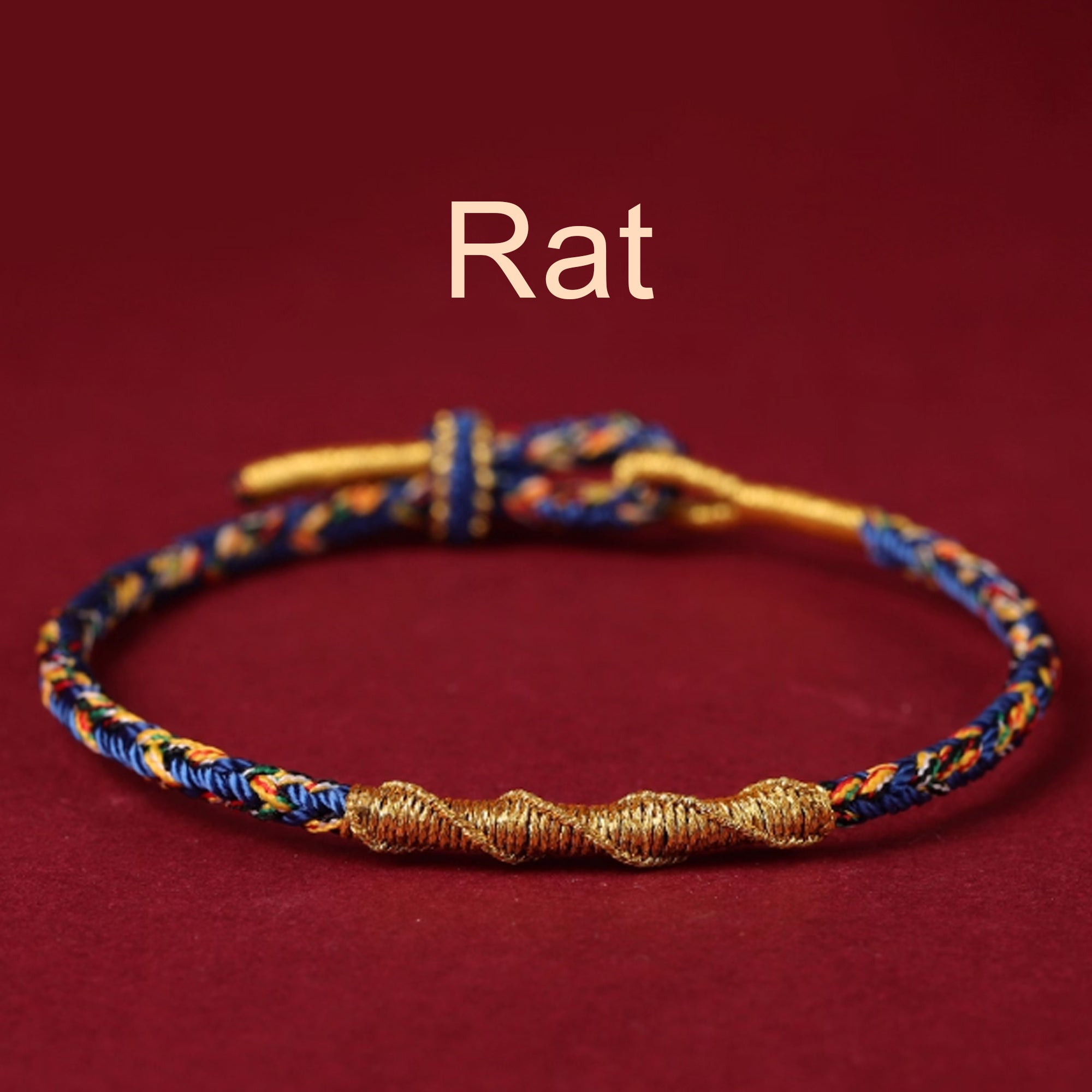 Zodiac Buddha Tai Sui Red String Bracelet Braided Bracelet Amulet