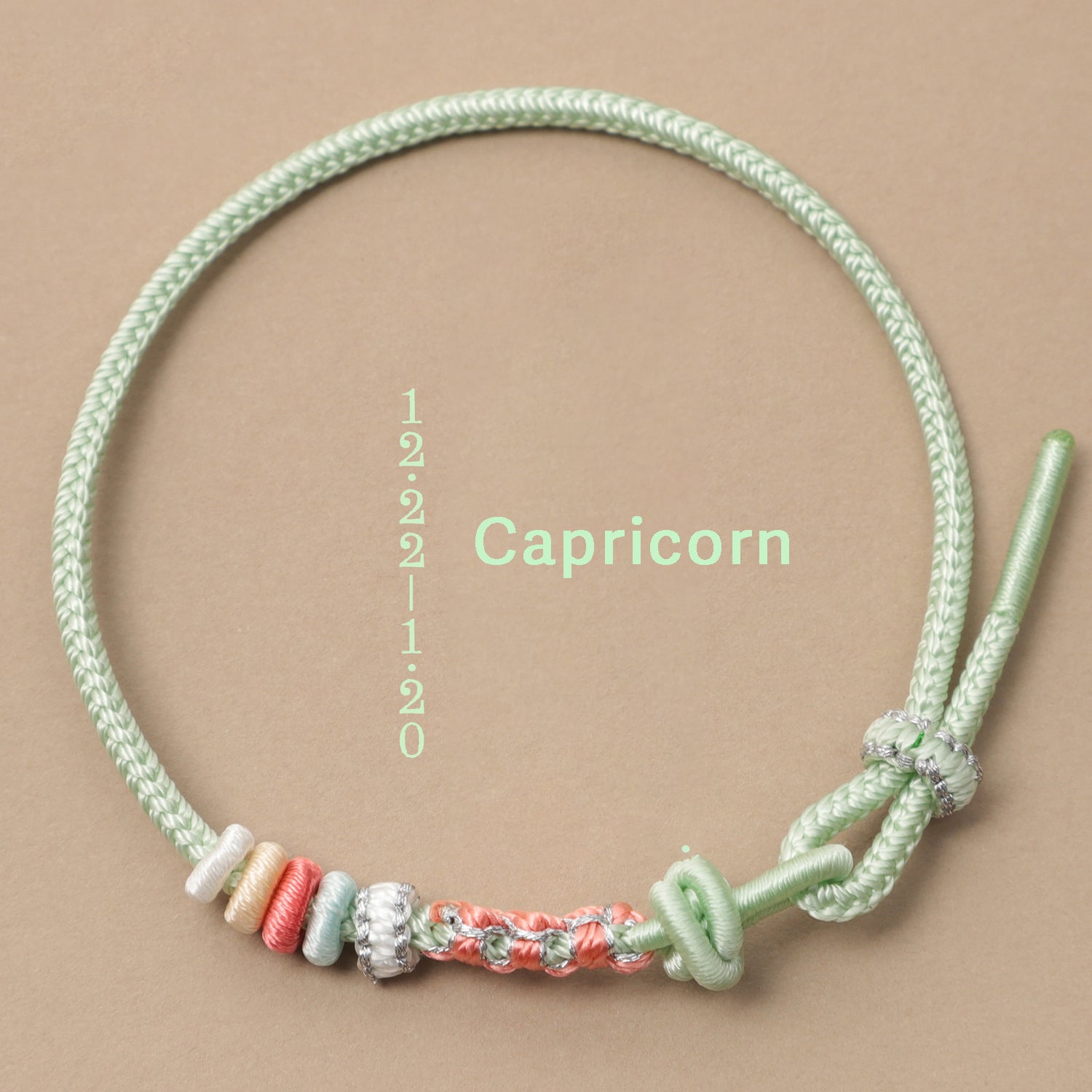 Letitdao Zodiac Braided Red String Bracelet With Knot Of Safety - Luck & Wealth & Love