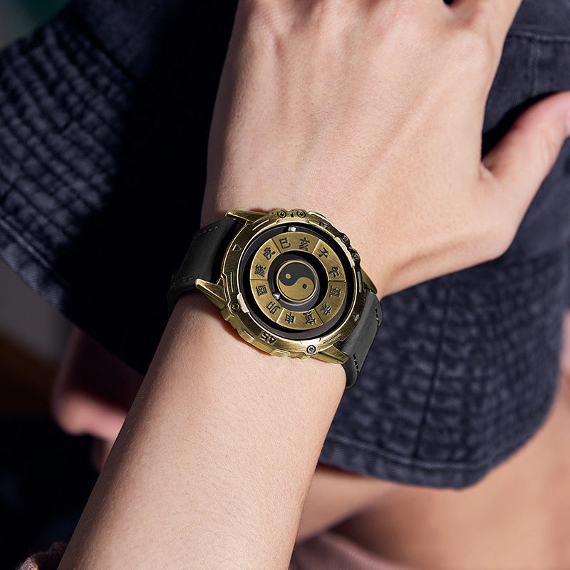 Magnetic Levitation Steel Ball Watch: Tai Chi & Solar Terms