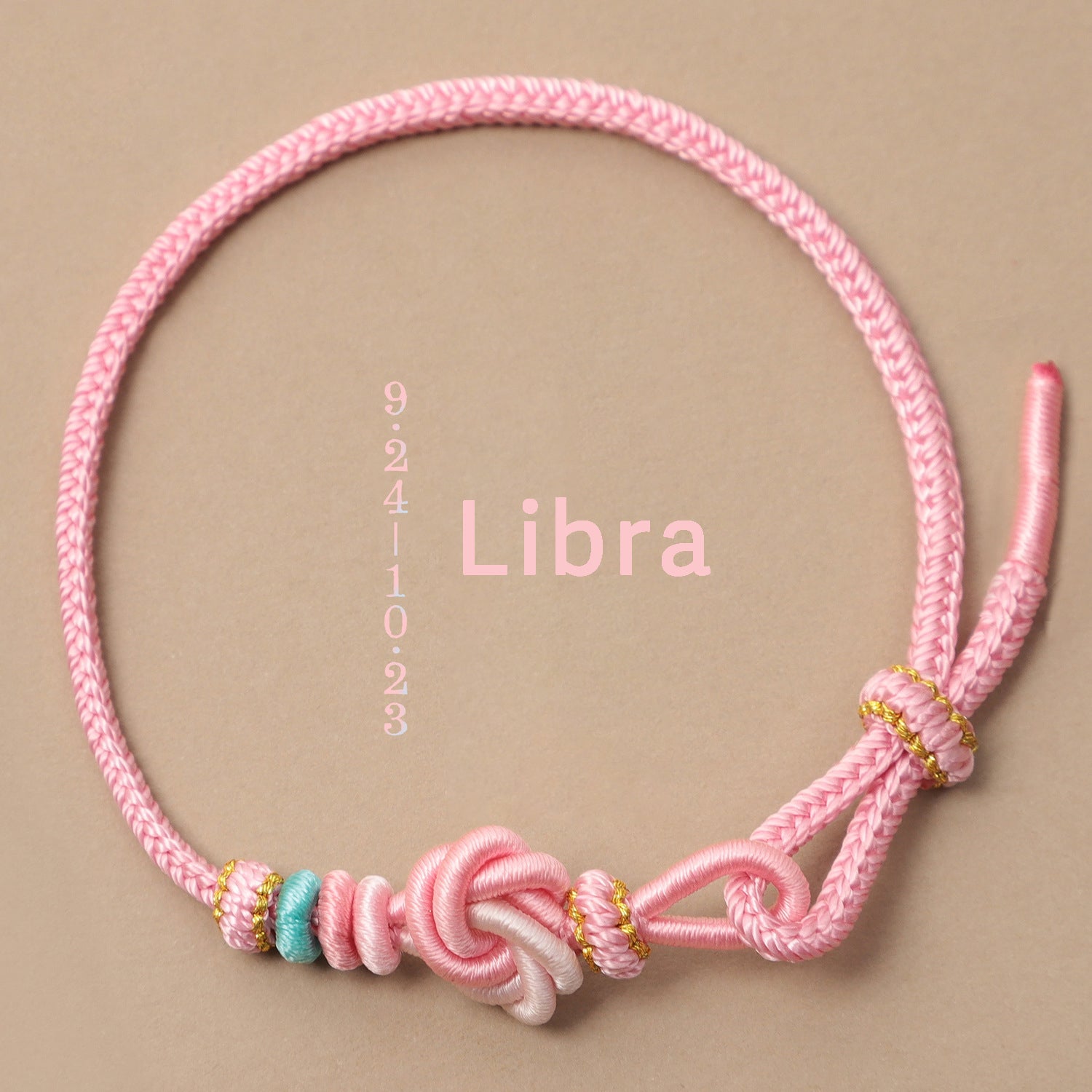 Letitdao Zodiac Braided Red String Bracelet With Knot Of Safety - Luck & Wealth & Love