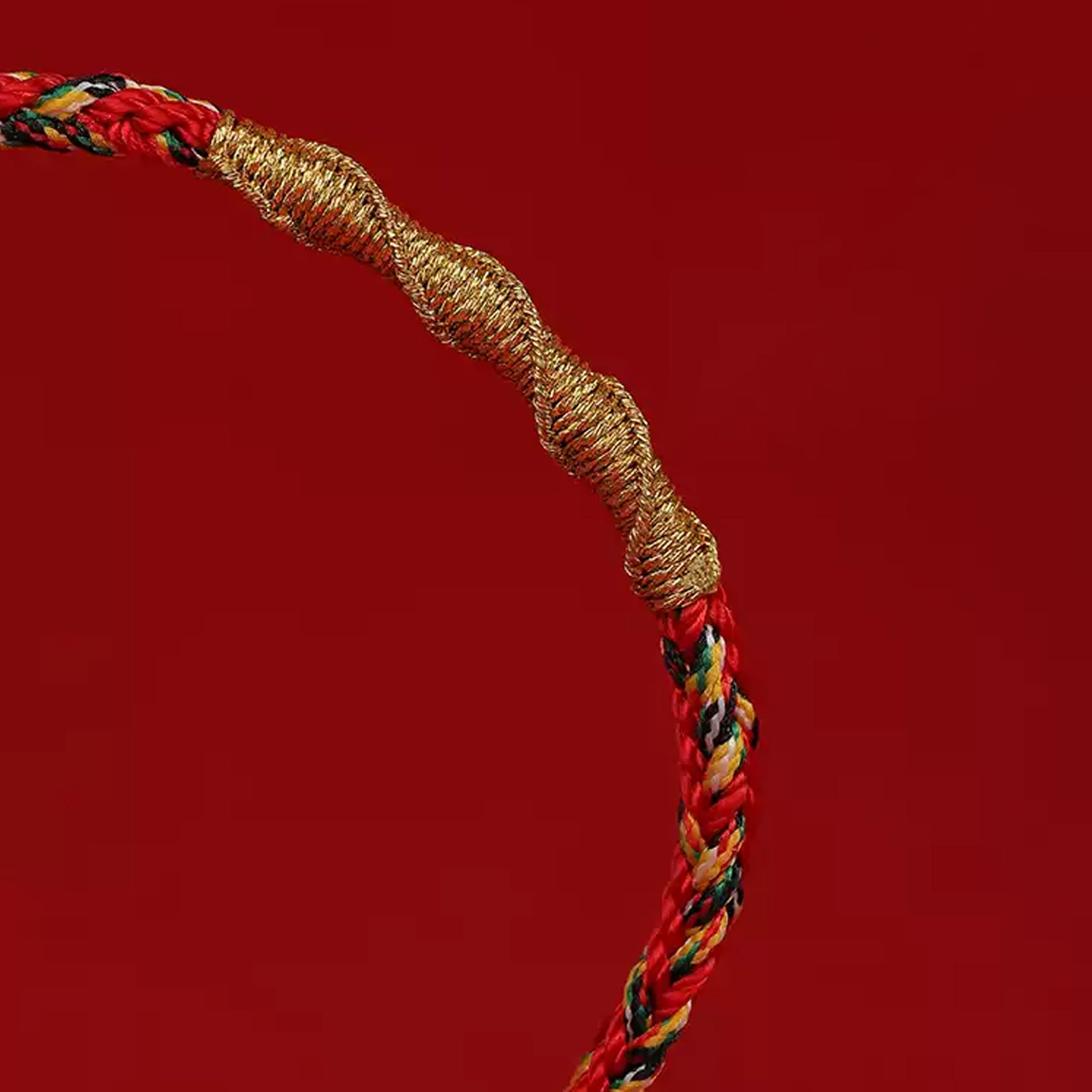 Zodiac Buddha Tai Sui Red String Bracelet Braided Bracelet Amulet