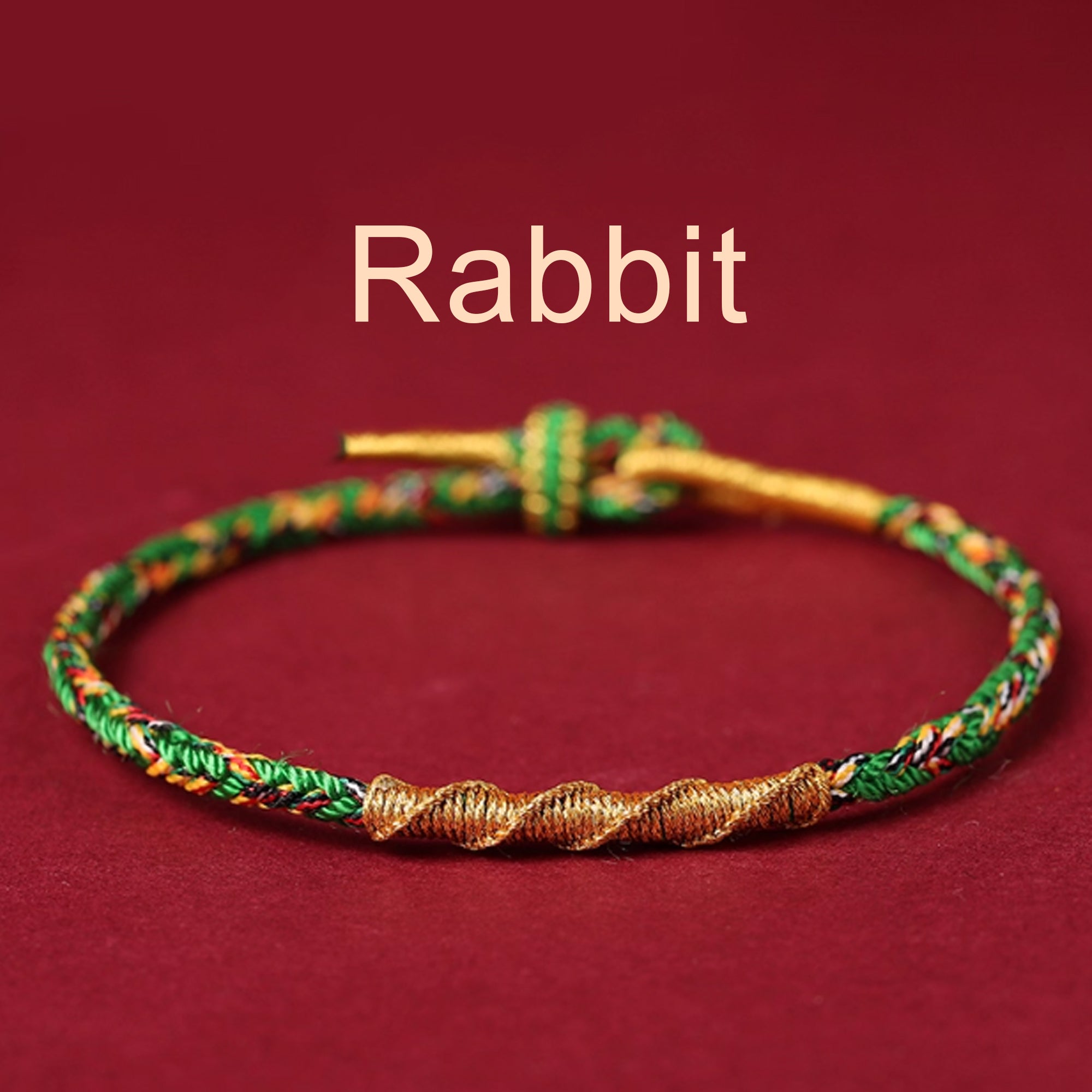 Zodiac Buddha Tai Sui Red String Bracelet Braided Bracelet Amulet