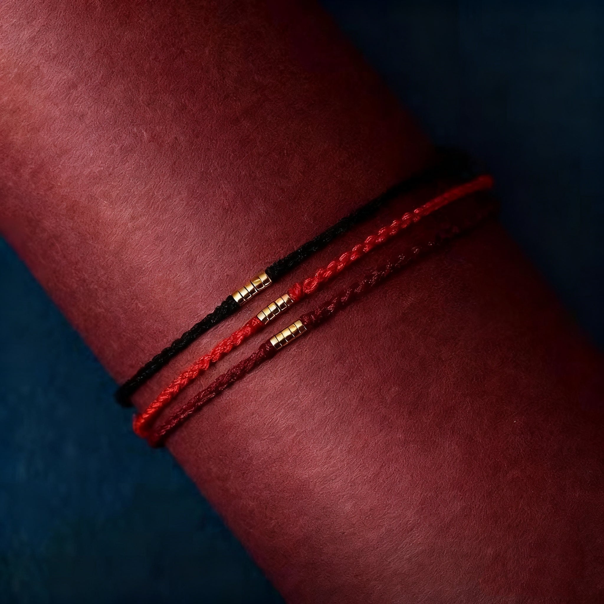 Letitdao Lucky Gold Bead Braided Bracelet & Anklet