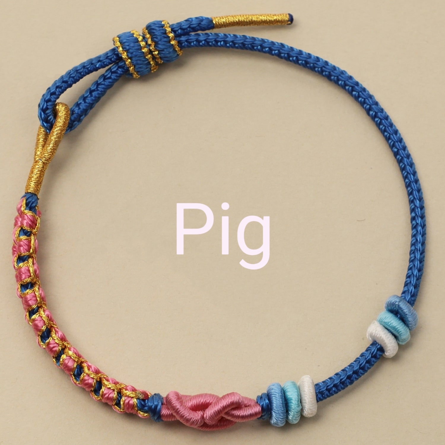 Letitdao Zodiac Red String Safety Knot Peach Blossom Bracelet