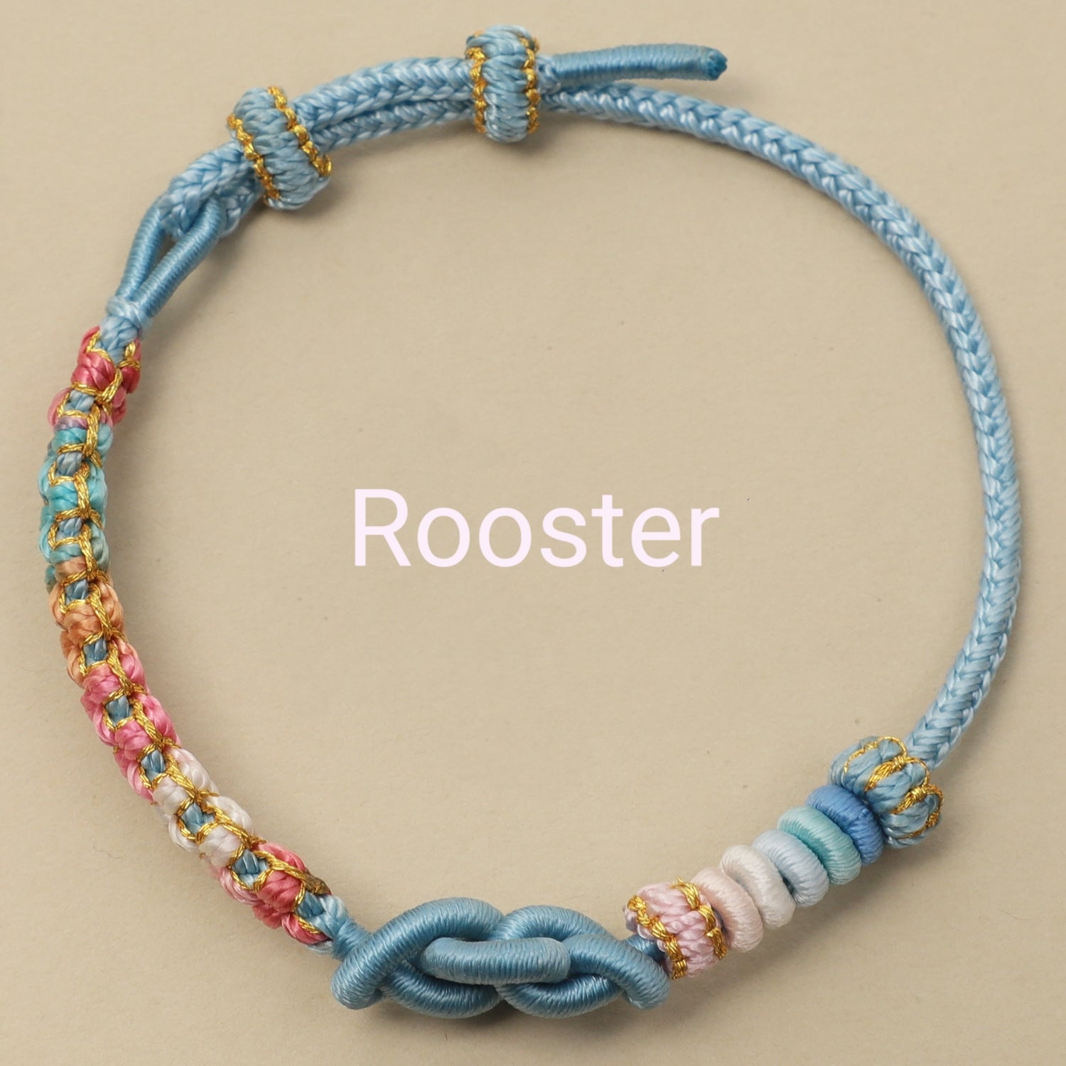 Letitdao Zodiac Red String Safety Knot Peach Blossom Bracelet