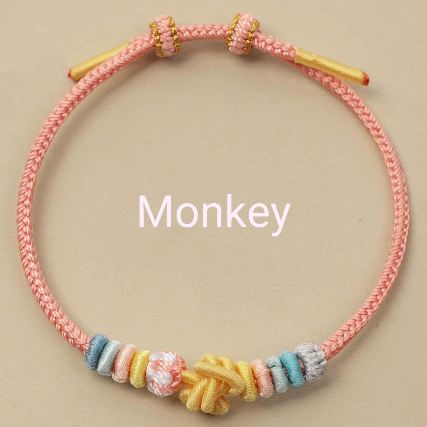 Letitdao Zodiac Red String Safety Knot Peach Blossom Bracelet