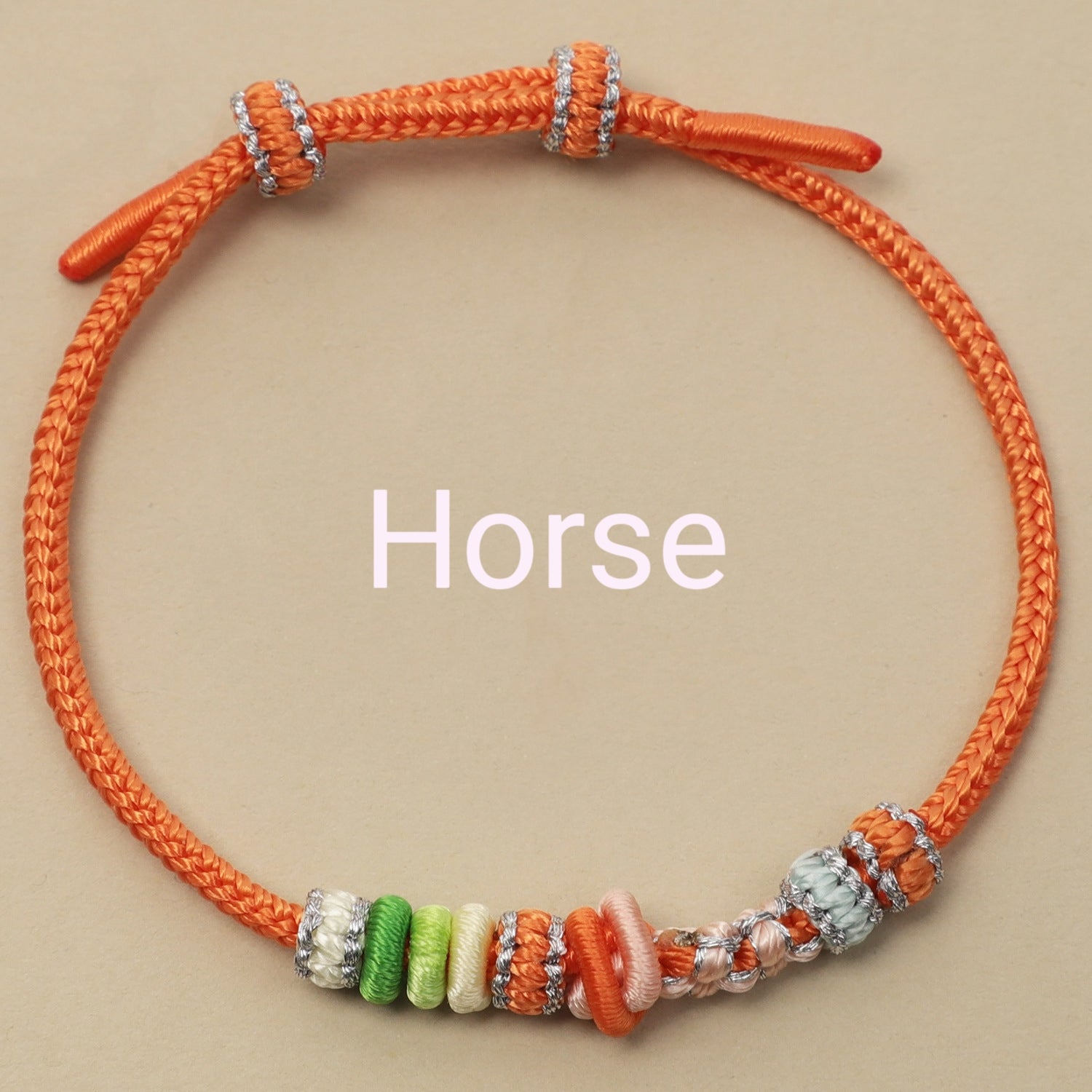 Letitdao Zodiac Red String Safety Knot Peach Blossom Bracelet