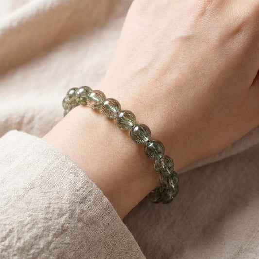 Letitdao Natural Green Tourmaline Bracelet - Stone of Fortune
