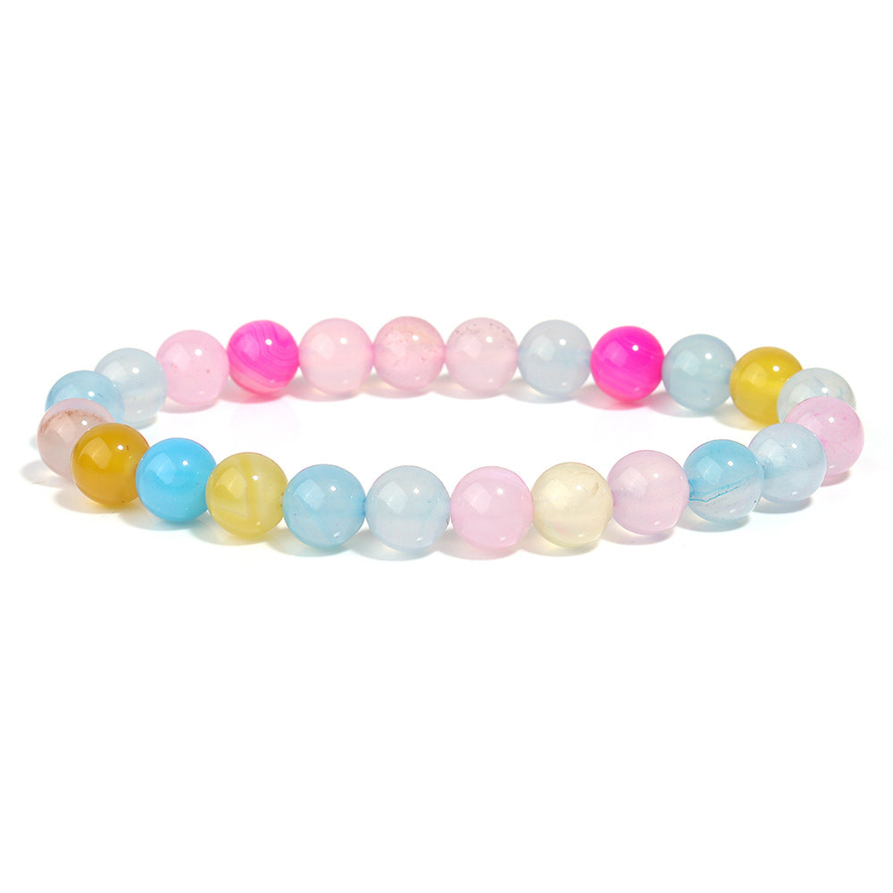 Letitdao Natural Stone Quartz Healing Beads Bracelet