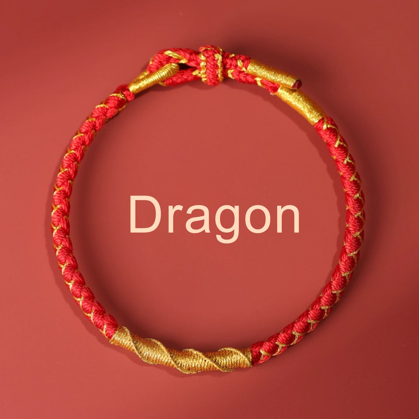 Zodiac Buddha Tai Sui Red String Bracelet Braided Bracelet Amulet