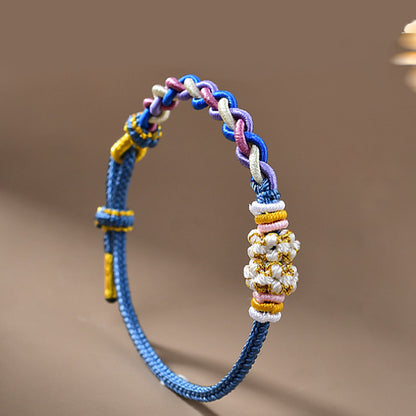Letitdao 12 Zodiac Signs Handmade Macrame Red String Bracelet for Luck
