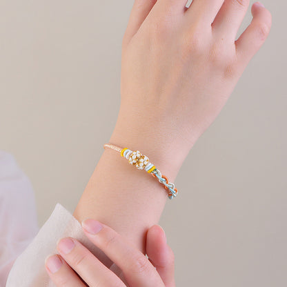 Letitdao 12 Zodiac Signs Handmade Macrame Red String Bracelet for Luck