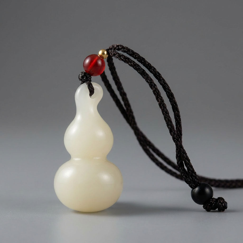 Letitdao An Amulet from the Earth Real Jade "Hulu" Pendant An Ancient Luck Symbol for Modern Life