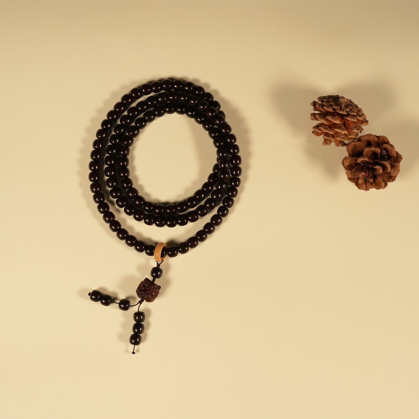 Letitdao Double Loop 108 Bodhi Seed Bracelet Unisex Energy Beads for Grounding Balance & Positive Vibes