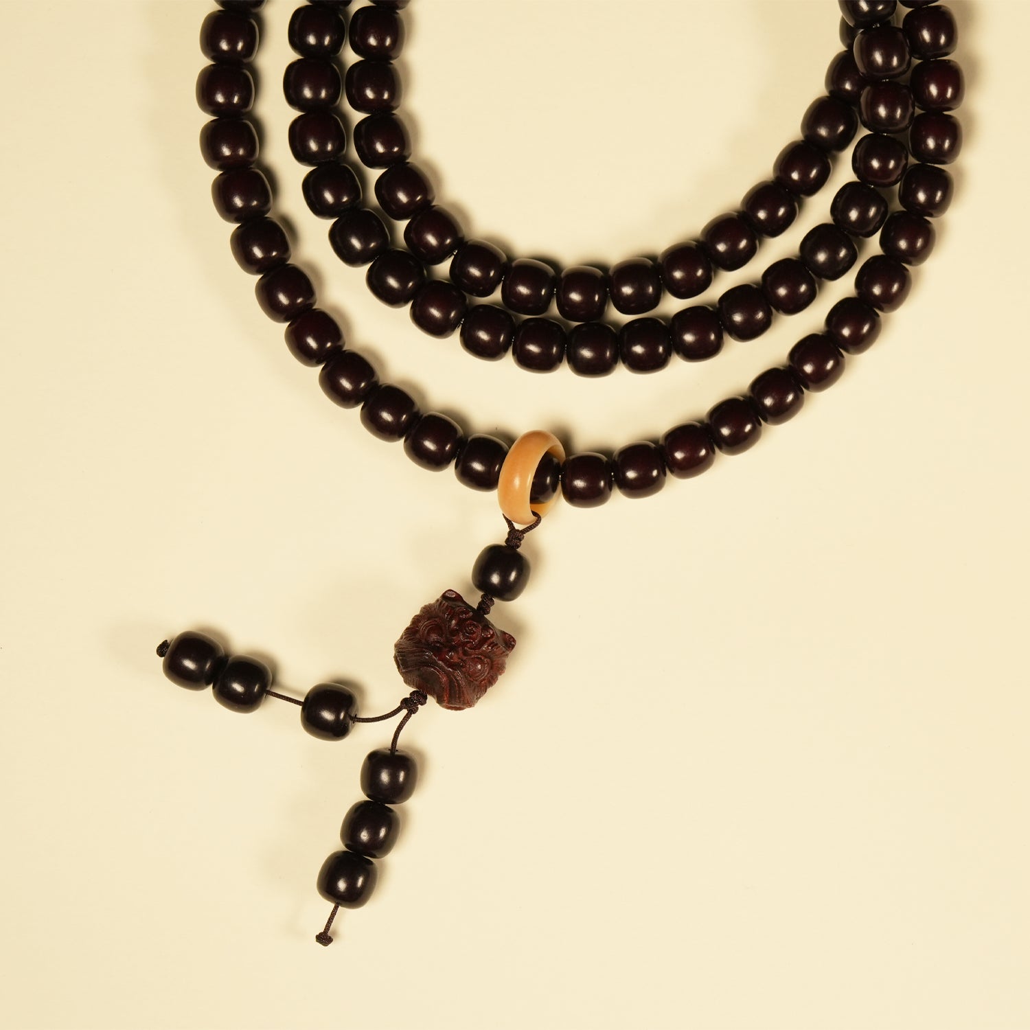 Letitdao Double Loop 108 Bodhi Seed Bracelet Unisex Energy Beads for Grounding Balance & Positive Vibes