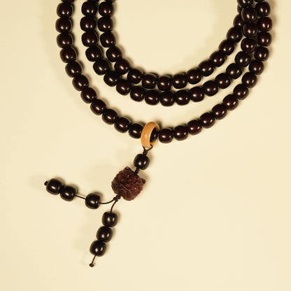 Letitdao Double Loop 108 Bodhi Seed Bracelet Unisex Energy Beads for Grounding Balance & Positive Vibes
