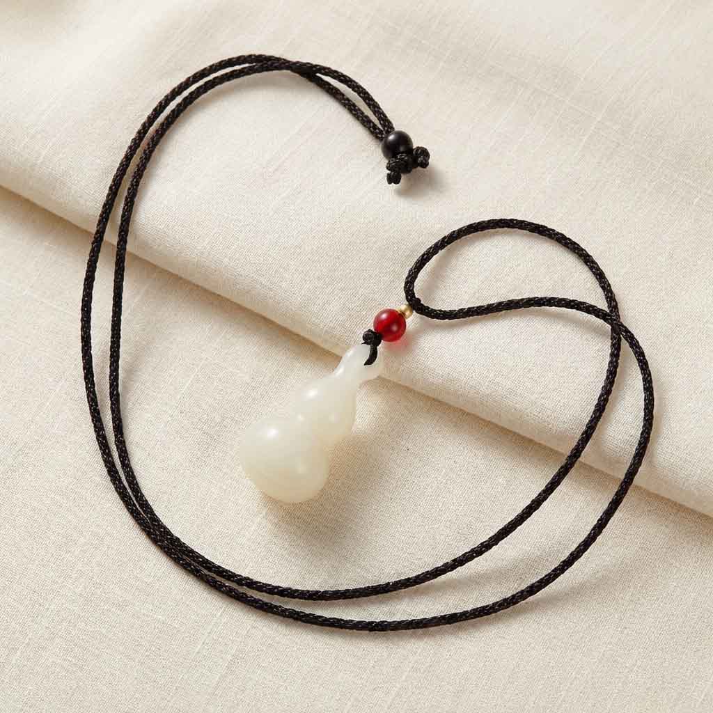 Letitdao An Amulet from the Earth Real Jade "Hulu" Pendant An Ancient Luck Symbol for Modern Life