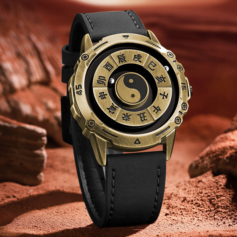 Magnetic Levitation Steel Ball Watch: Tai Chi & Solar Terms