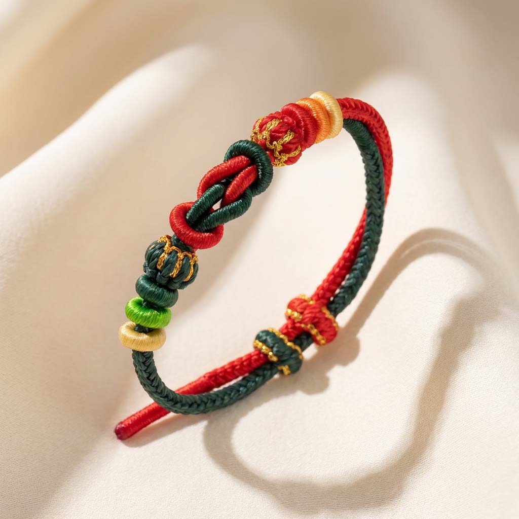 Letitdao Zodiac Red String Safety Knot Peach Blossom Bracelet