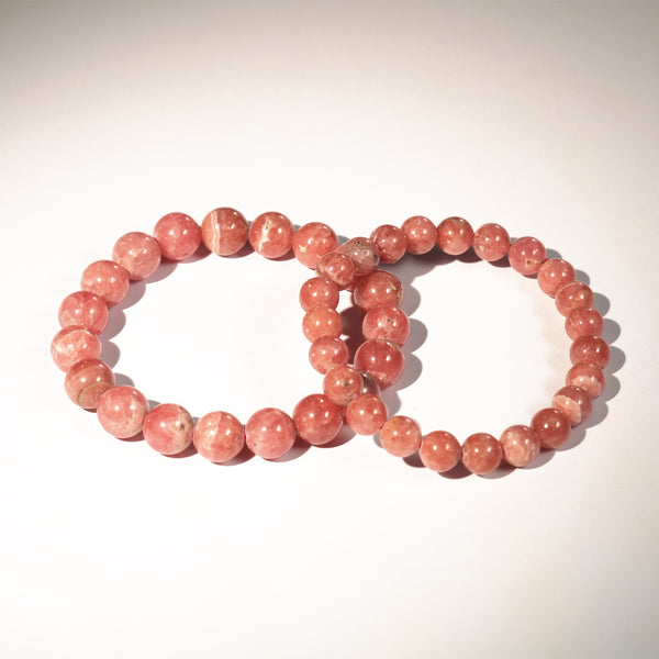Letitdao Natural Rhodochrosite Bracelet - Whisper of Love