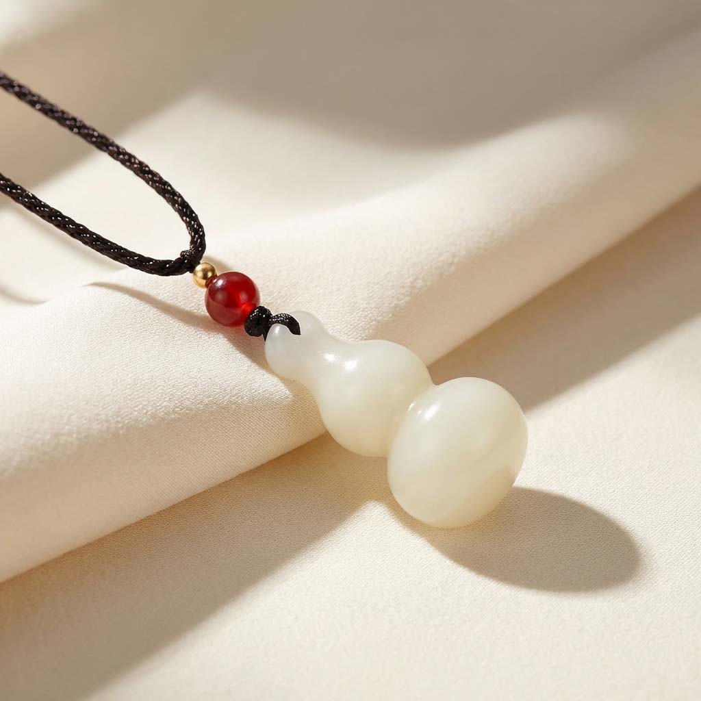 Letitdao An Amulet from the Earth Real Jade "Hulu" Pendant An Ancient Luck Symbol for Modern Life