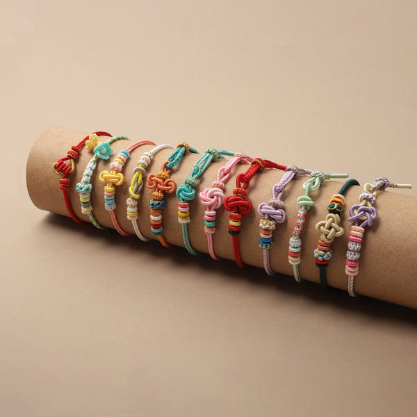 Letitdao Zodiac Braided Red String Bracelet With Knot Of Safety - Luck & Wealth & Love