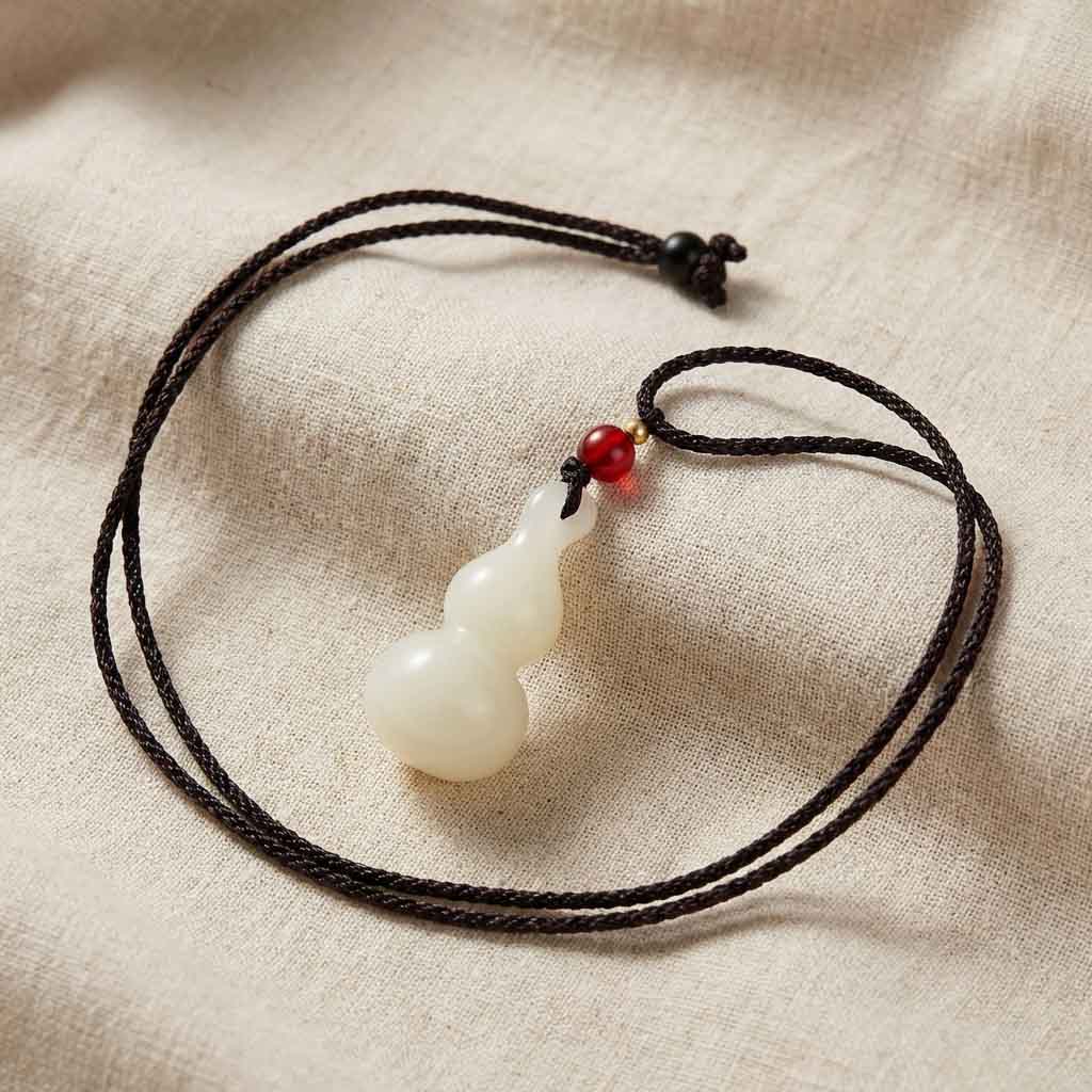 Letitdao An Amulet from the Earth Real Jade "Hulu" Pendant An Ancient Luck Symbol for Modern Life