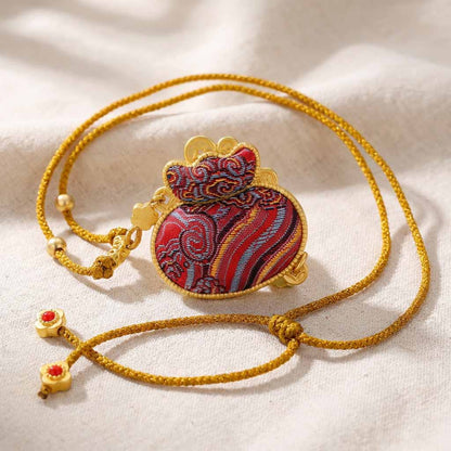 Letitdao A Modern Amulet Meticulously Embroidered Carry the Symbol of "Good Fortune" with You
