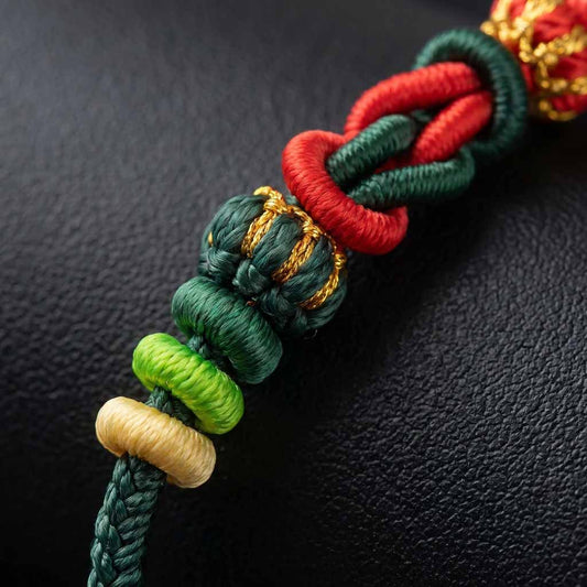 Letitdao Zodiac Red String Safety Knot Peach Blossom Bracelet