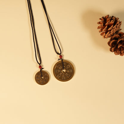 Letitdao Consecrated Taoist Exorcism Coin Pendant Ancient Chinese Protection Charm for Men & Women