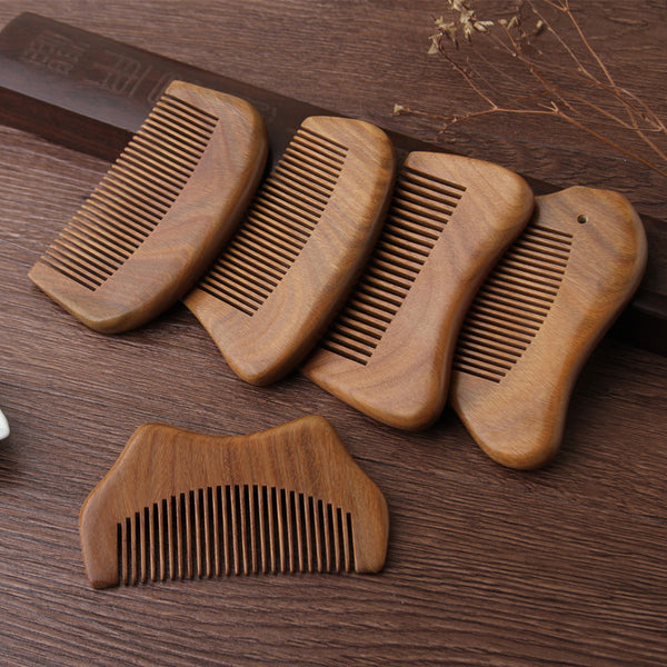 Letitdao Mindfulness Comb for Meditation & Stress Relief Natural Green Sandalwood for Aromatherapy & Present Moment Awareness