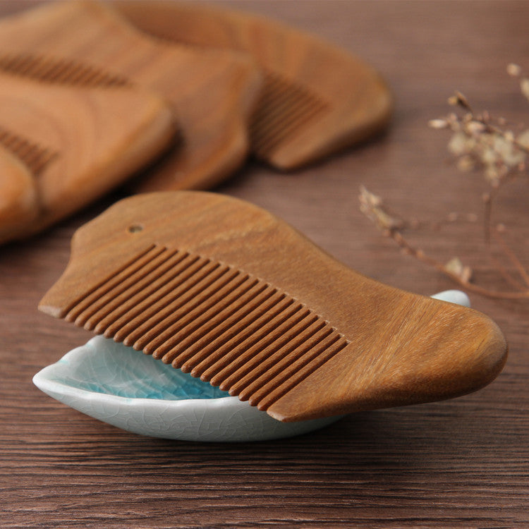 Letitdao Mindfulness Comb for Meditation & Stress Relief Natural Green Sandalwood for Aromatherapy & Present Moment Awareness