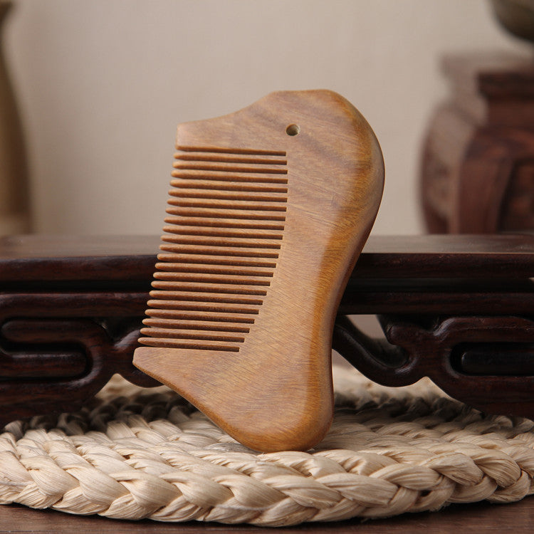 Letitdao Mindfulness Comb for Meditation & Stress Relief Natural Green Sandalwood for Aromatherapy & Present Moment Awareness