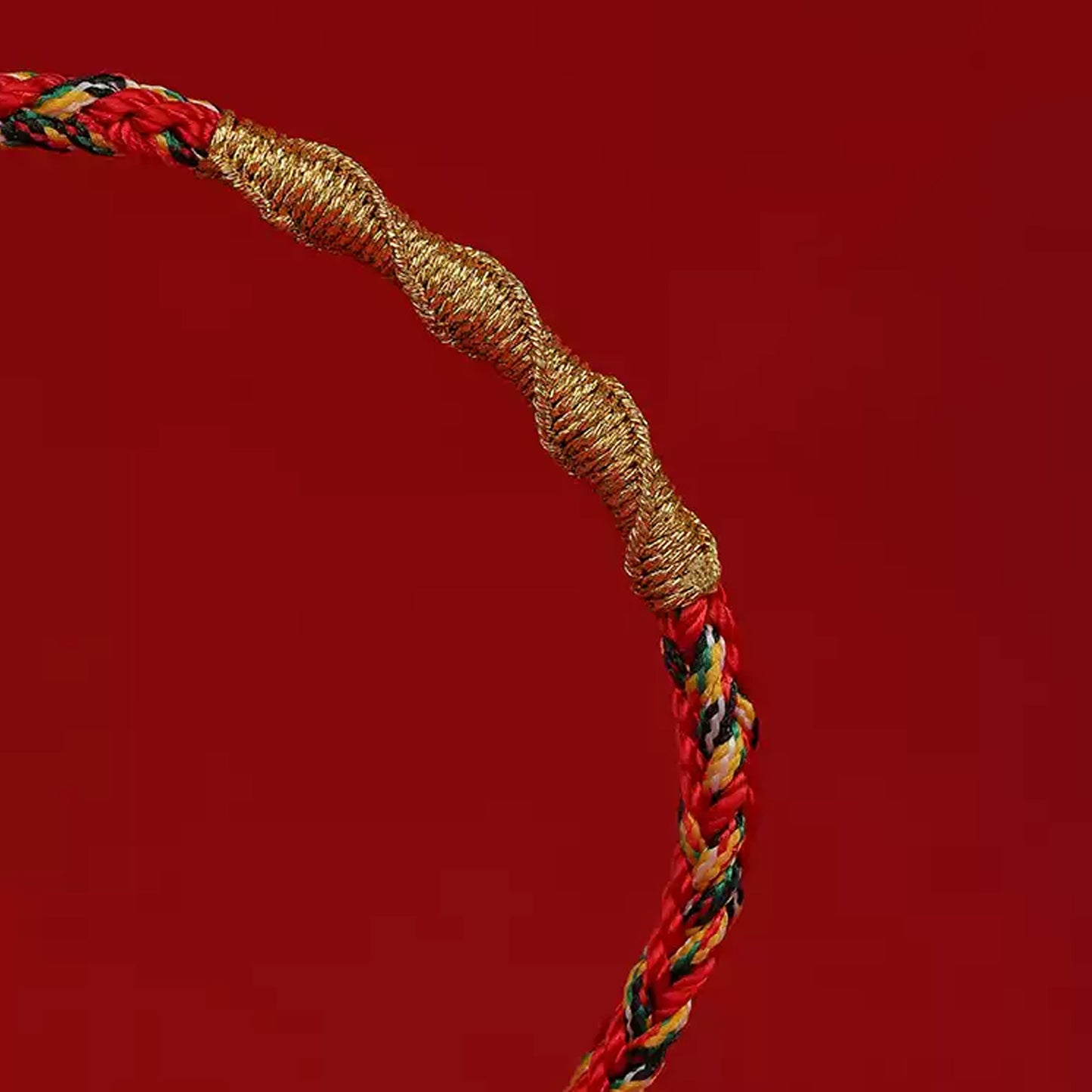 Zodiac Buddha Tai Sui Red String Bracelet Braided Bracelet Amulet