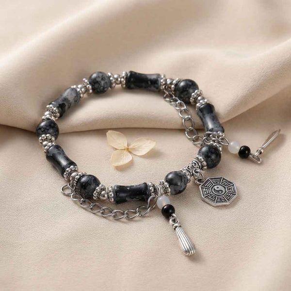 Letitdao Yin Yang Energy Balancing Bracelet • Taoist Bagua Inspired Jewelry for Harmony & Focus