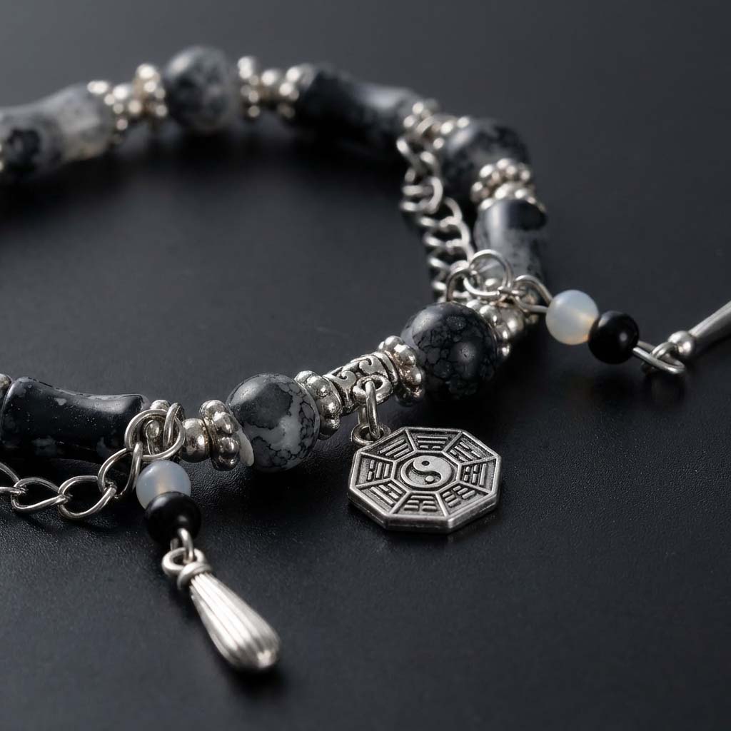 Letitdao Yin Yang Energy Balancing Bracelet • Taoist Bagua Inspired Jewelry for Harmony & Focus