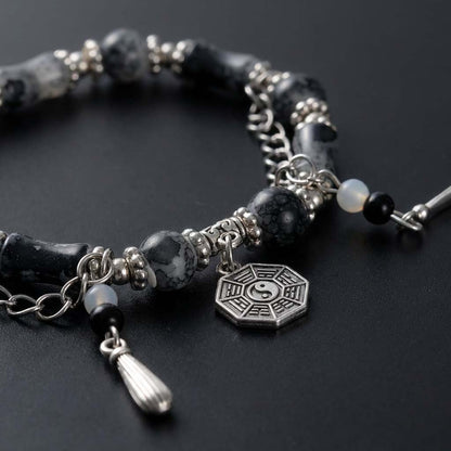 Letitdao Yin Yang Energy Balancing Bracelet • Taoist Bagua Inspired Jewelry for Harmony & Focus