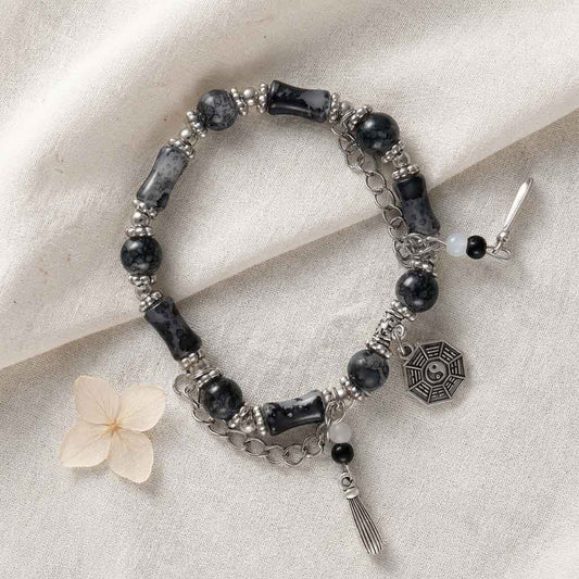 Letitdao Yin Yang Energy Balancing Bracelet • Taoist Bagua Inspired Jewelry for Harmony & Focus