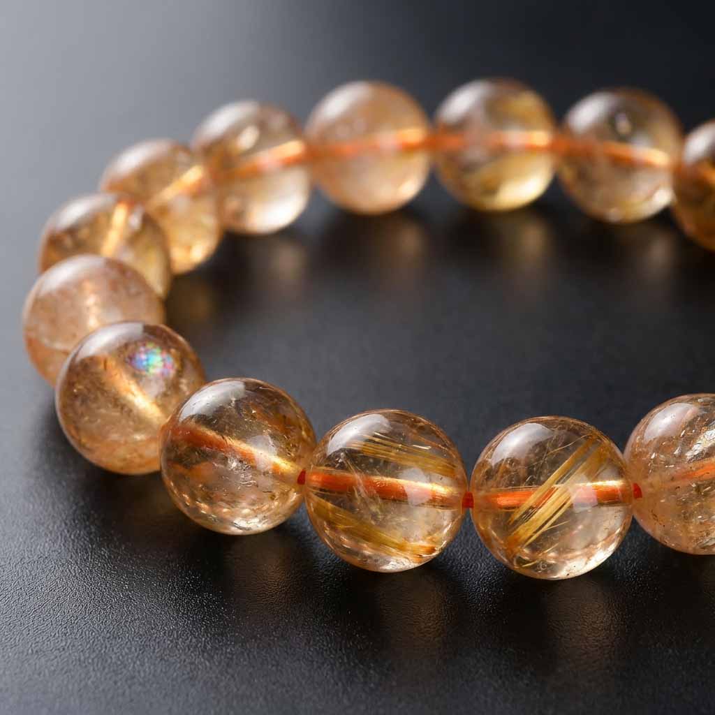Letitdao One-of-a-Kind Energy Field This Rare Inclusion Quartz Bracelet Amplifies Your Deepest Intentions