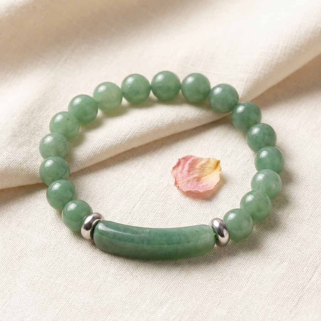 Letitdao Unlock Opportunities & Wealth Flow Classic Natural Aventurine Bracelet for Prosperity & Luck