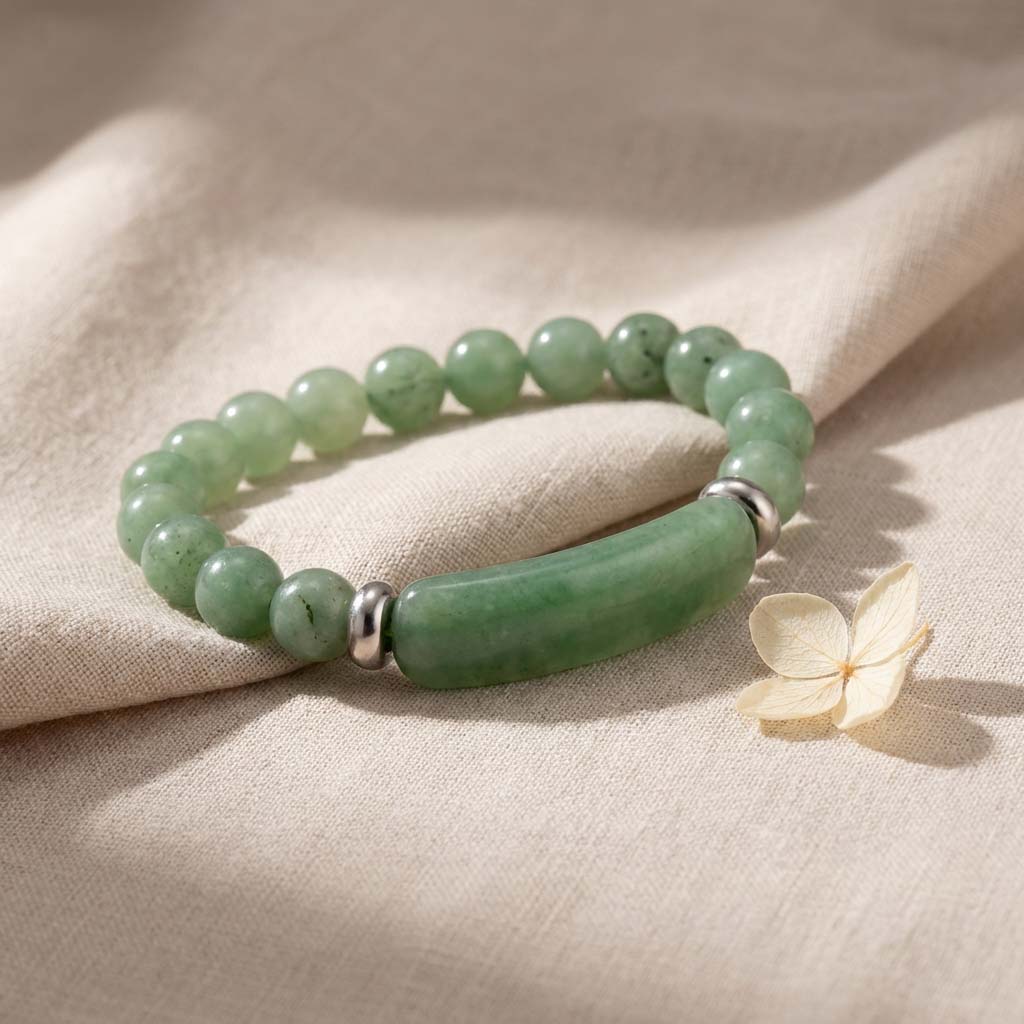 Letitdao Unlock Opportunities & Wealth Flow Classic Natural Aventurine Bracelet for Prosperity & Luck