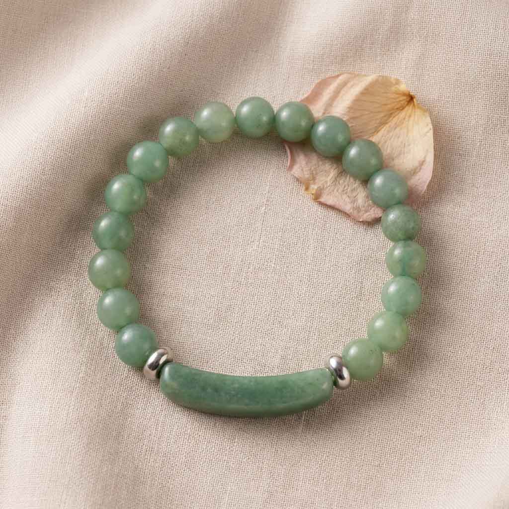Letitdao Unlock Opportunities & Wealth Flow Classic Natural Aventurine Bracelet for Prosperity & Luck